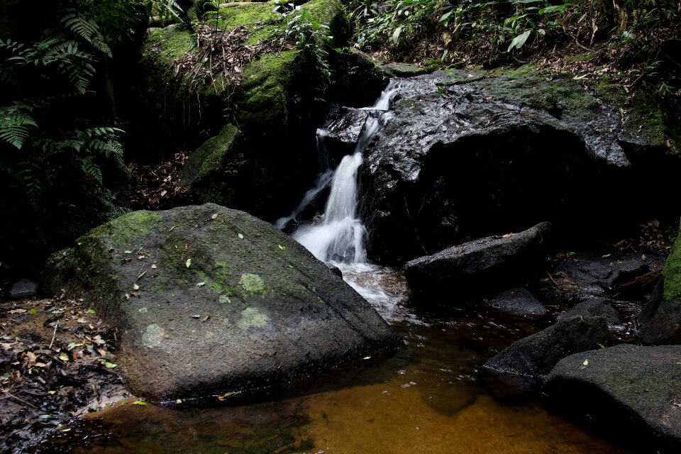 Photographic technique waterfall natural photo