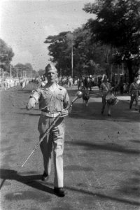 Tamboer maitre van de Prins Bernhard Kapel, Bestanddeelnr 6117