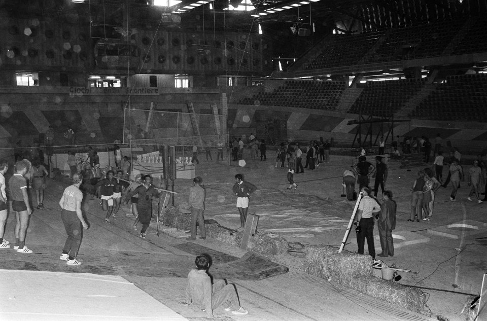 Televisiespel Spel zonder grenzen in Rotterdamse Sportpaleis, training, Italia, Bestanddeelnr 924-7092