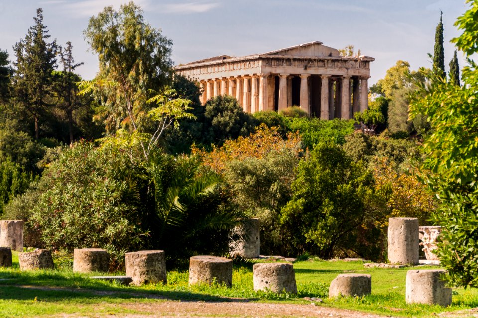 Temple of Hephaestus from ancient agora Athens