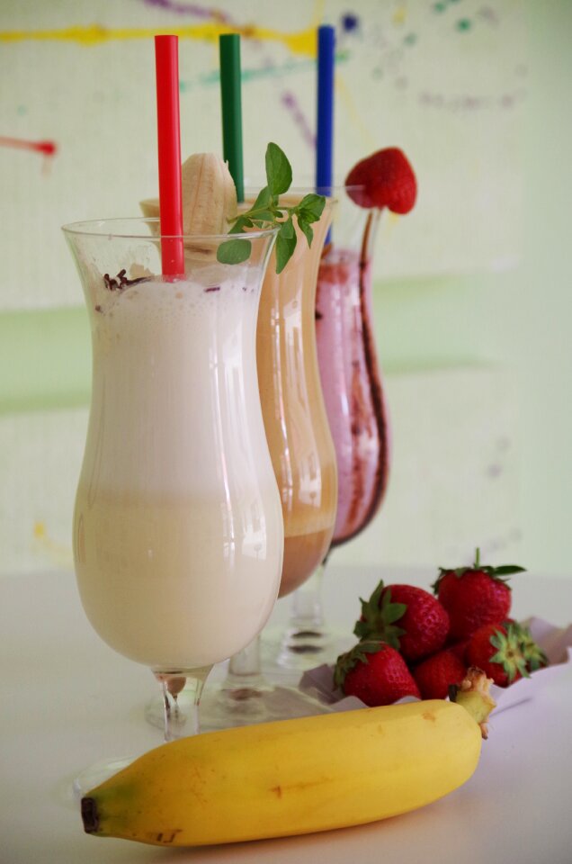 Yogurt drinking straw sweet