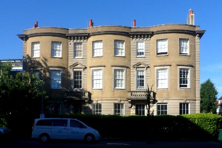 Temple Heights and Windlesham House, Temple Gardens, Montpelier, Brighton (August 2017)