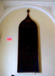 Ten Commandments, 1 of 2 - Arlington Street Church - Boston, Massachusetts - DSC07038