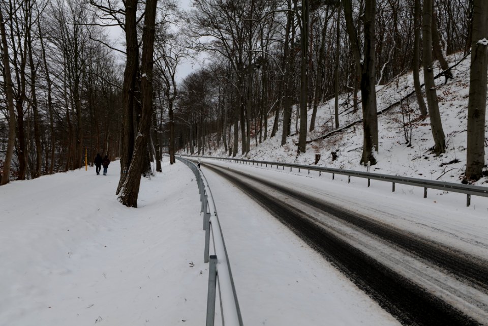 Templiner Straße Potsdam with snow 2021-02-07 13