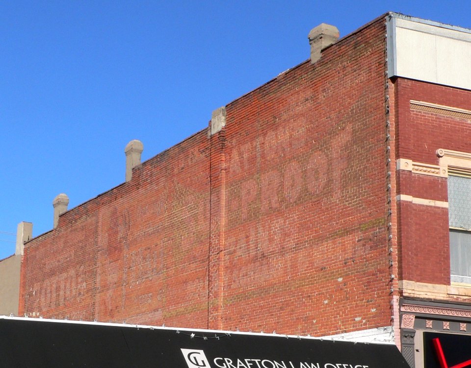 Temple Craft Building (Aurora NE) ghost signs 1