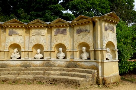 Temple of British Worthies, segment 5 of 5, Stowe - Buckinghamshire, England - DSC07459