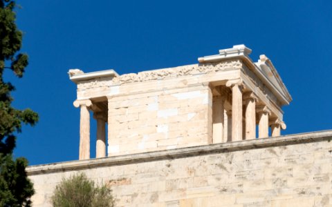 Temple of Athena Nike from below Athens