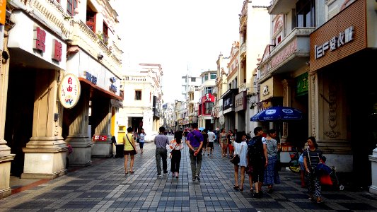 Taicheng pedestrian walk in Taishan, Jiangmen, Guangdong