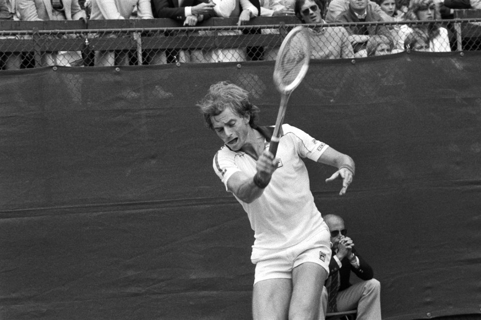 Tennis finale heren enkel Gunthardt tegen Taroczy Melkhuisje Hilversum Gunthar, Bestanddeelnr 931-6053