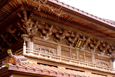 Temple gate detail - Eishō-ji - Kamakura, Kanagawa, Japan - DSC08090