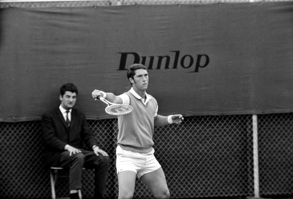 Tennis Nederland tegen Canada voor de Davis Cup te Scheveningen Jan Hordijk , ak, Bestanddeelnr 922-3995