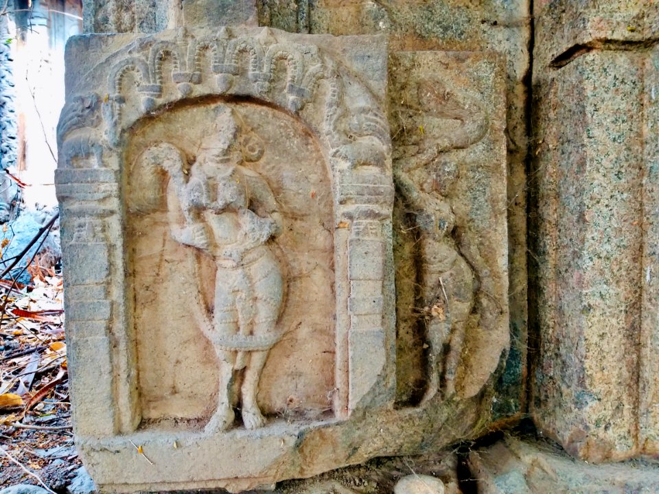 Temple 3 ruins, west Nagunur, Telangana India - 7