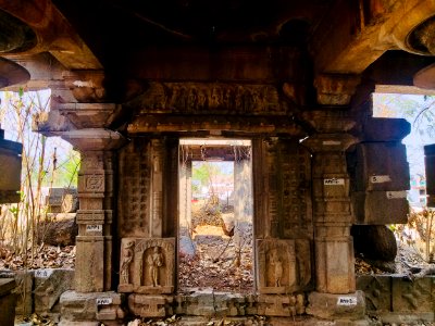 Temple 3 ruins, west Nagunur, Telangana India - 4
