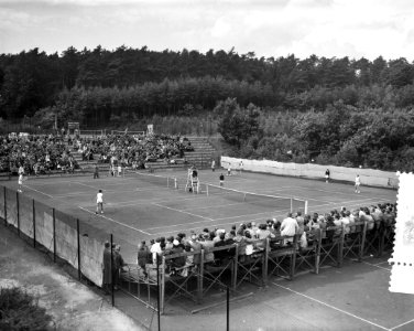Tennis Nederland tegen Belgie te Velp, Bestanddeelnr 907-9637