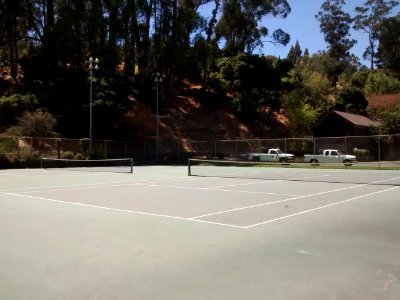 Tennis courts at McNears Beach
