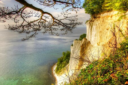 Denmark island mön cliff