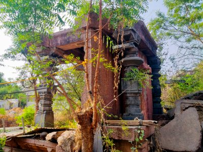 Temple 4 ruins, west Nagunur, Telangana India - 3
