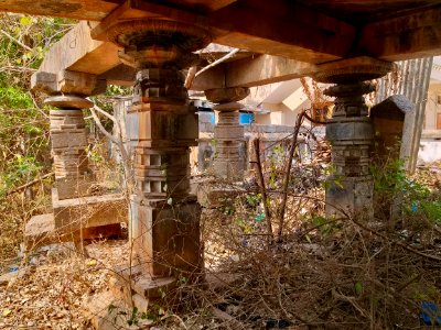 Temple 6 ruins, central Nagunur, Telangana India - 5
