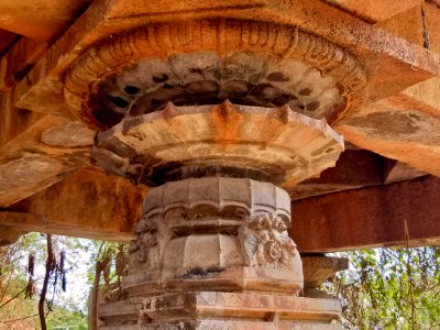 Temple 6 ruins, central Nagunur, Telangana India - 3