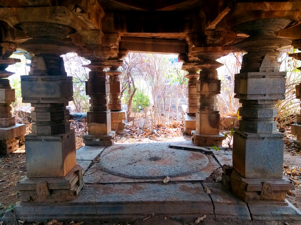 Temple 3 ruins, west Nagunur, Telangana India - 3