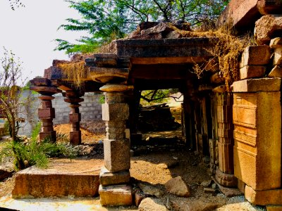 Temple 5 ruins, southwest Nagunur, Telangana India - 4