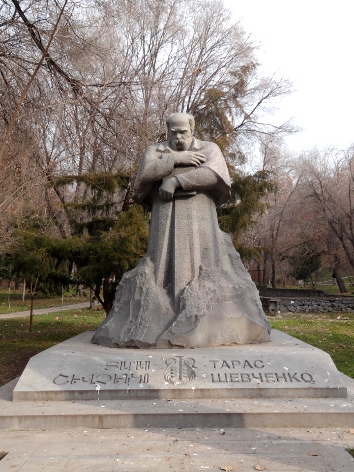Taras Shevchenko monument in Yerevan