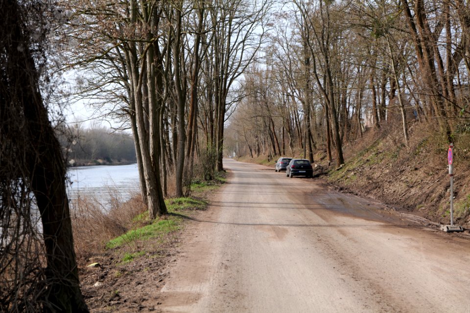 Teltowkanal promenade in Lichterfelde 2021-02-24 14