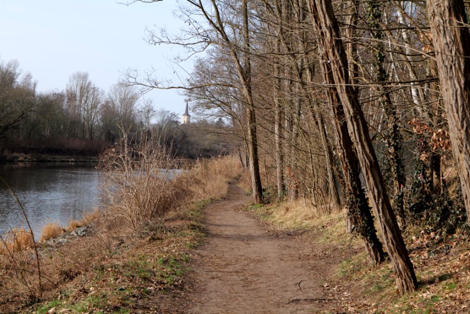Teltowkanal promenade in Lichterfelde 2021-02-24 18