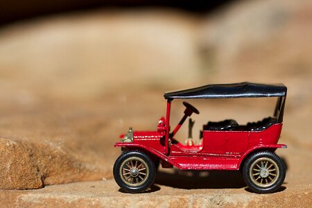 Automobile small brown car