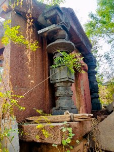 Temple 4 ruins, west Nagunur, Telangana India - 6