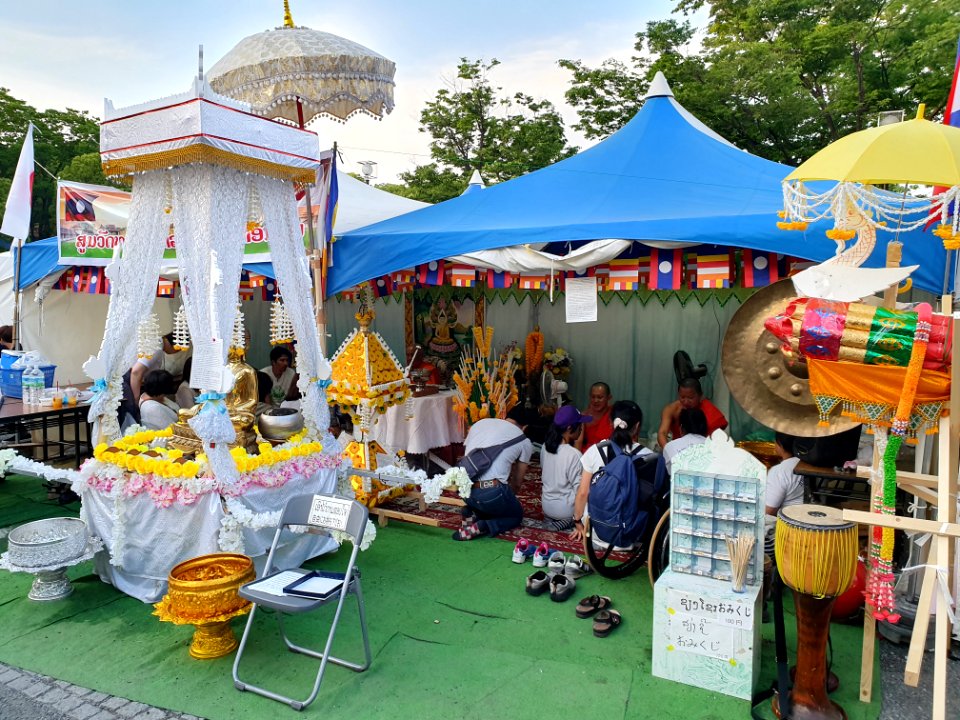 Temple at Laos festival in Yoyogi