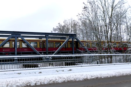 Teltowkanal from Böckmannbrücke with snow 2021-01-30 11