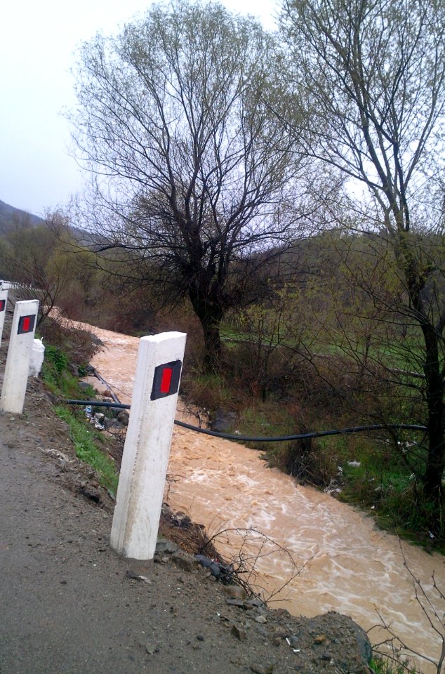 Teghut Mine - polluted Shnogh River