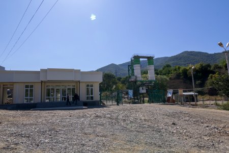 Teghut Mine - main entrance with security