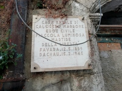 Targa a Calogero Marrone