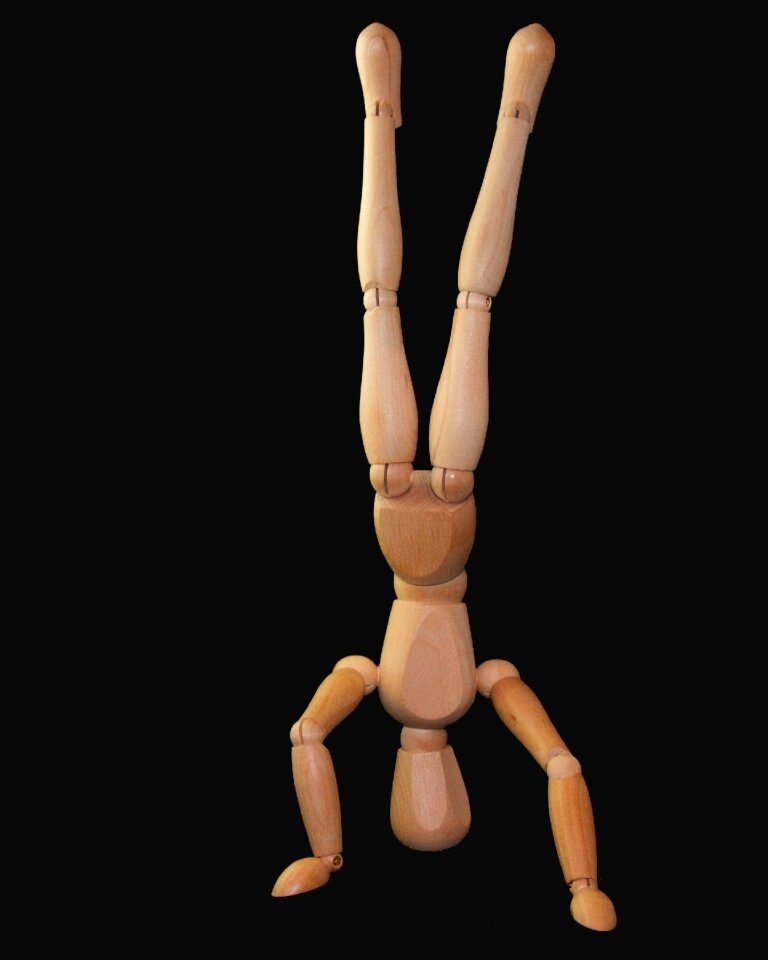 Headaches doll holzfigur