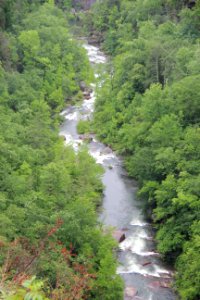 Tallulah River viewed from an overlook, May 2017