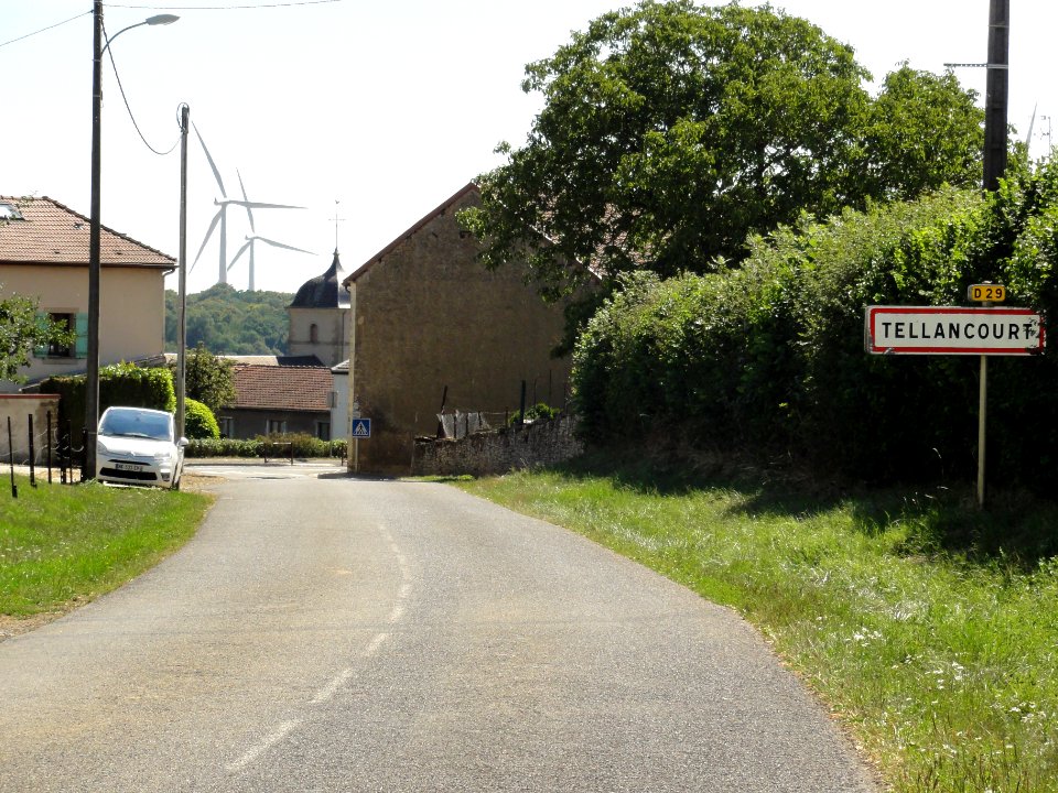 Tellancourt (Meurthe-et-M.) city limit sign