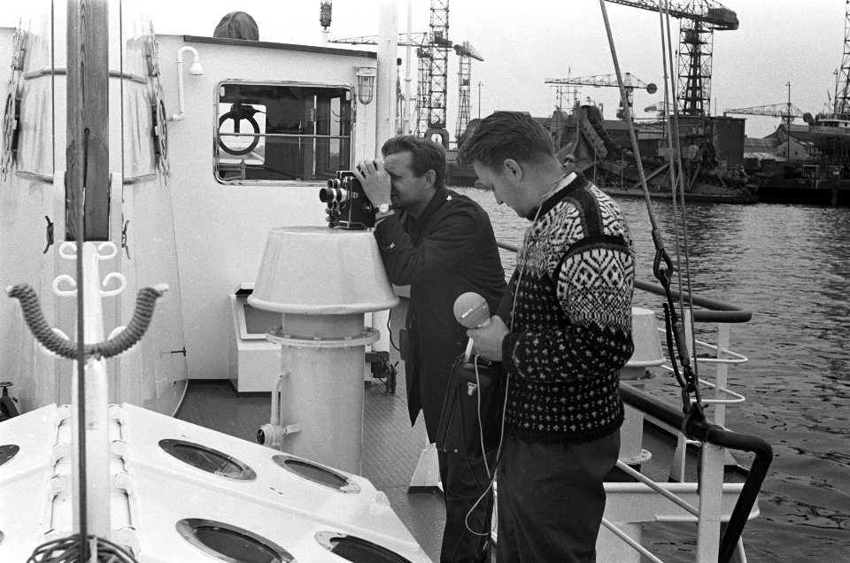 Televisieopnamen, binnenvaart, scheepvaart, Bestanddeelnr 919-6205