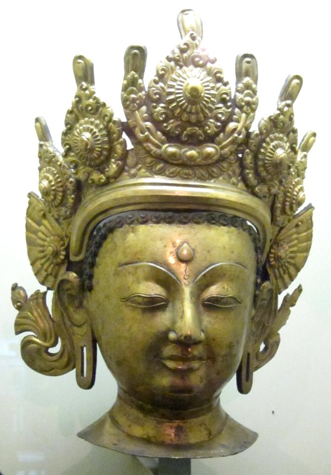 Tara mask from Nepal, 18th century, Chhatrapati Shivaji Maharaj Vastu Sangrahalaya Museum