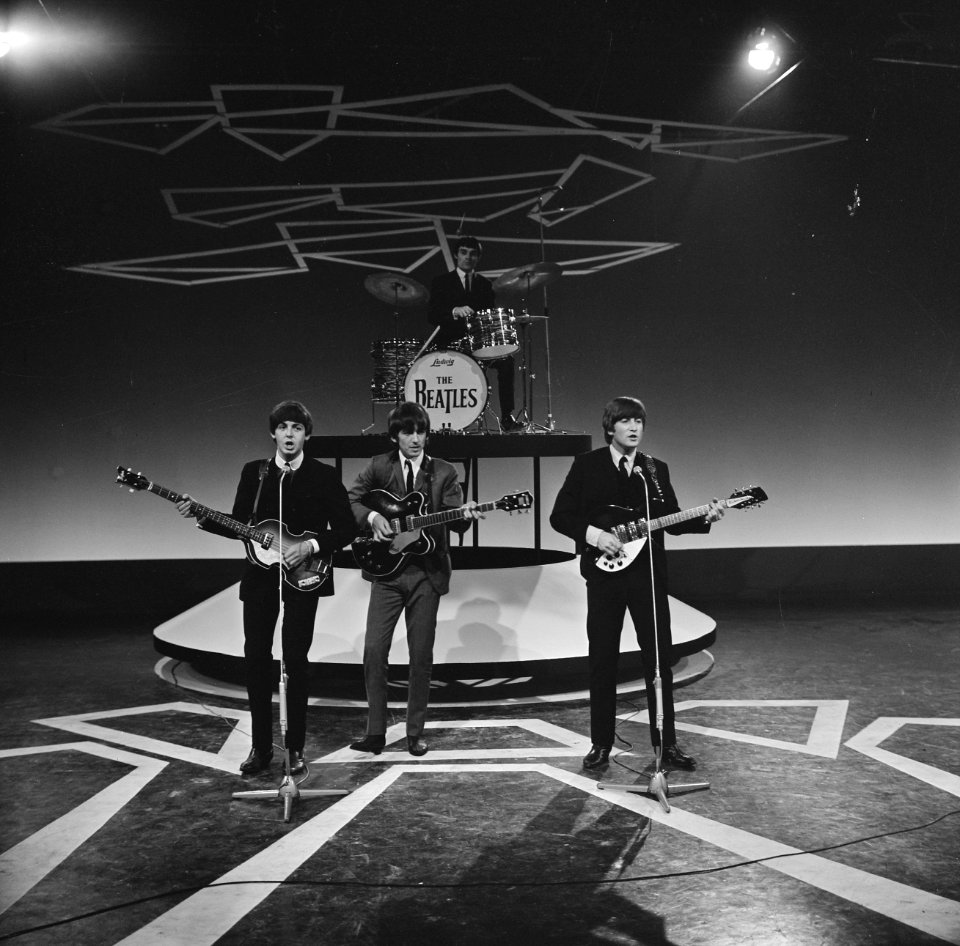 Televisie-optreden van The Beatles in Treslong te Hillegom vlnr. Paul McCartney, Bestanddeelnr 916-5103