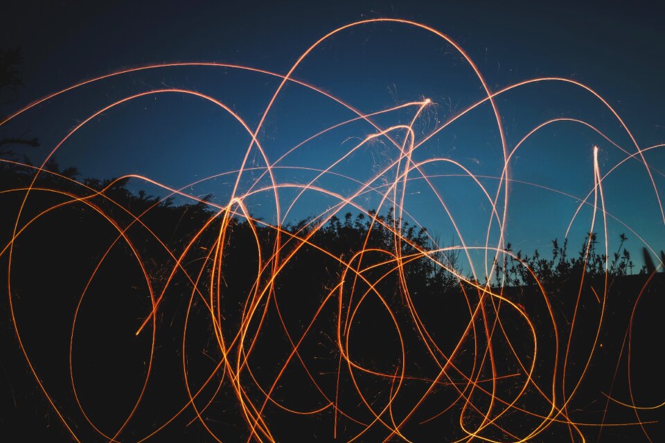 Movement strokes artistic