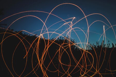 Movement strokes artistic