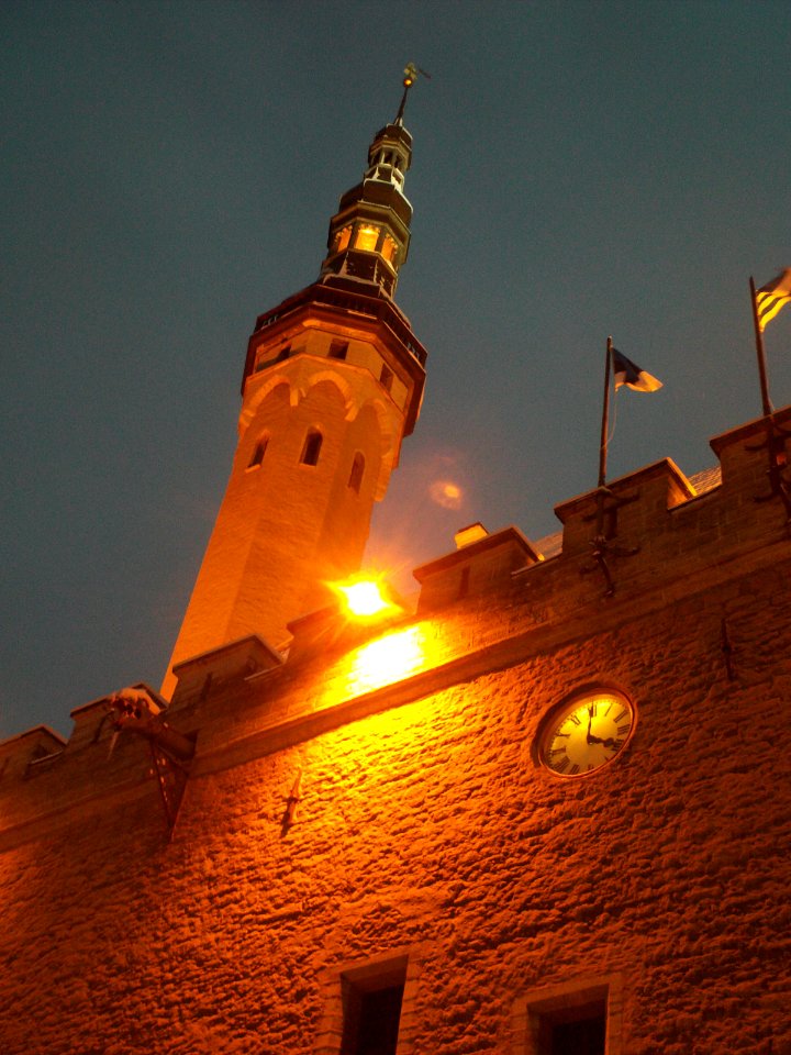 Tallinn City hall on a December afternoon