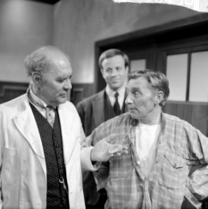 Televisiespel Memorandum van een dokter, uitzending 27-10-1963, links Rob G…, Bestanddeelnr 915-6458