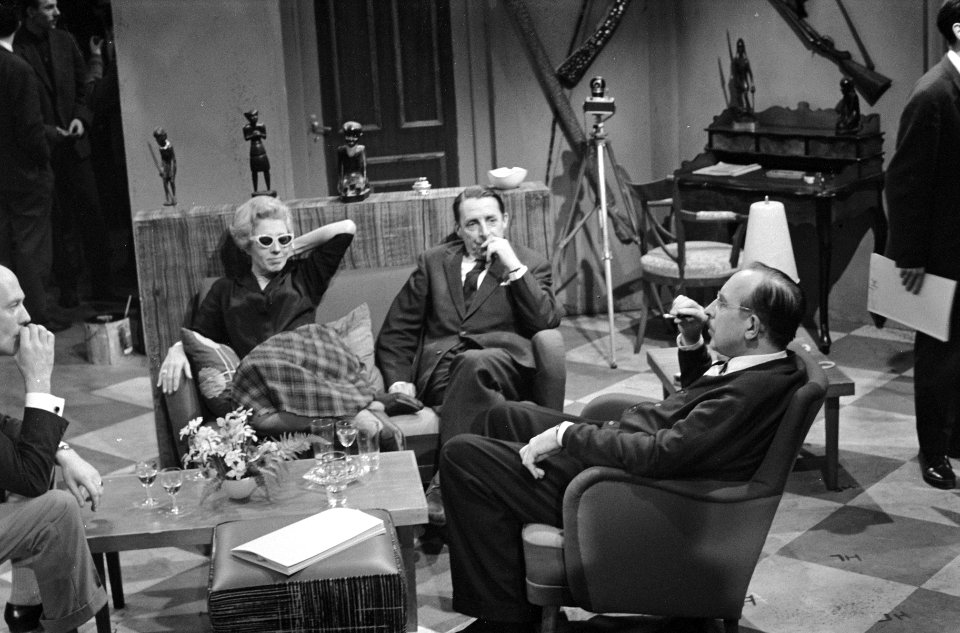 Televisiespel Gevaarlijk Tussenspel . Mary Ward en Hans Tiemeyer, Bestanddeelnr 913-2854