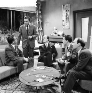 Televisierepetitie Poker. Andre van den Heuvel , Peter Aryans , Pim Dikkers , , Bestanddeelnr 912-5814