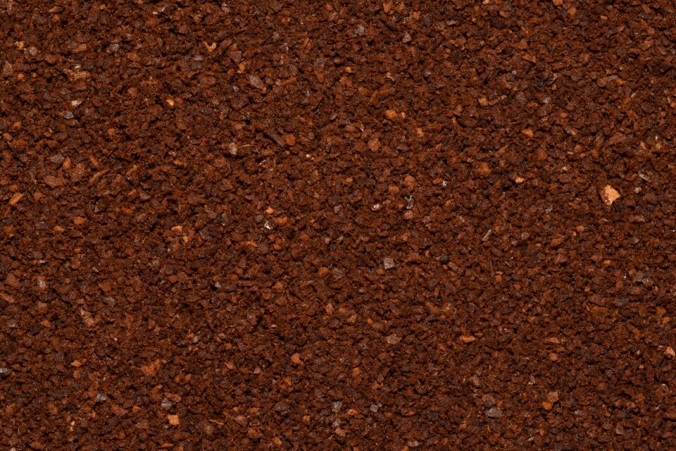 Coffee flour close up background photo