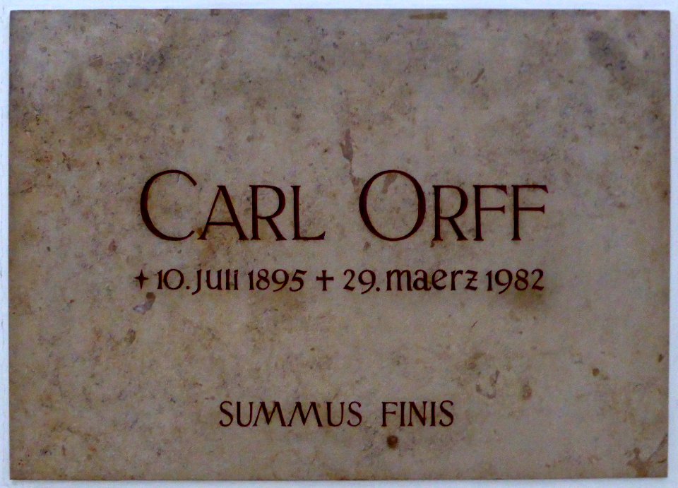 Tombo de Carl Orff en Andechs