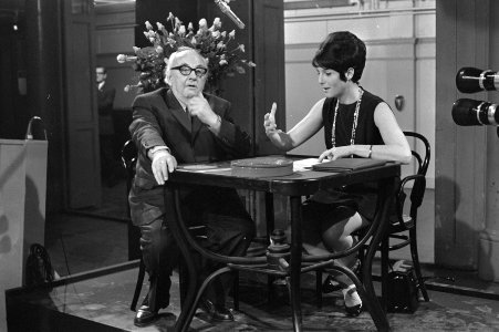 Televisieprogramma Mies en Scène architect J.J. Vriend met Mies Bouwman, Bestanddeelnr 922-2020